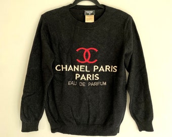 Chanel vintage logo Black longsleeves