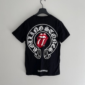 Klassisches Chrome Hearts Rolling Stone Kurzarm-T-Shirt