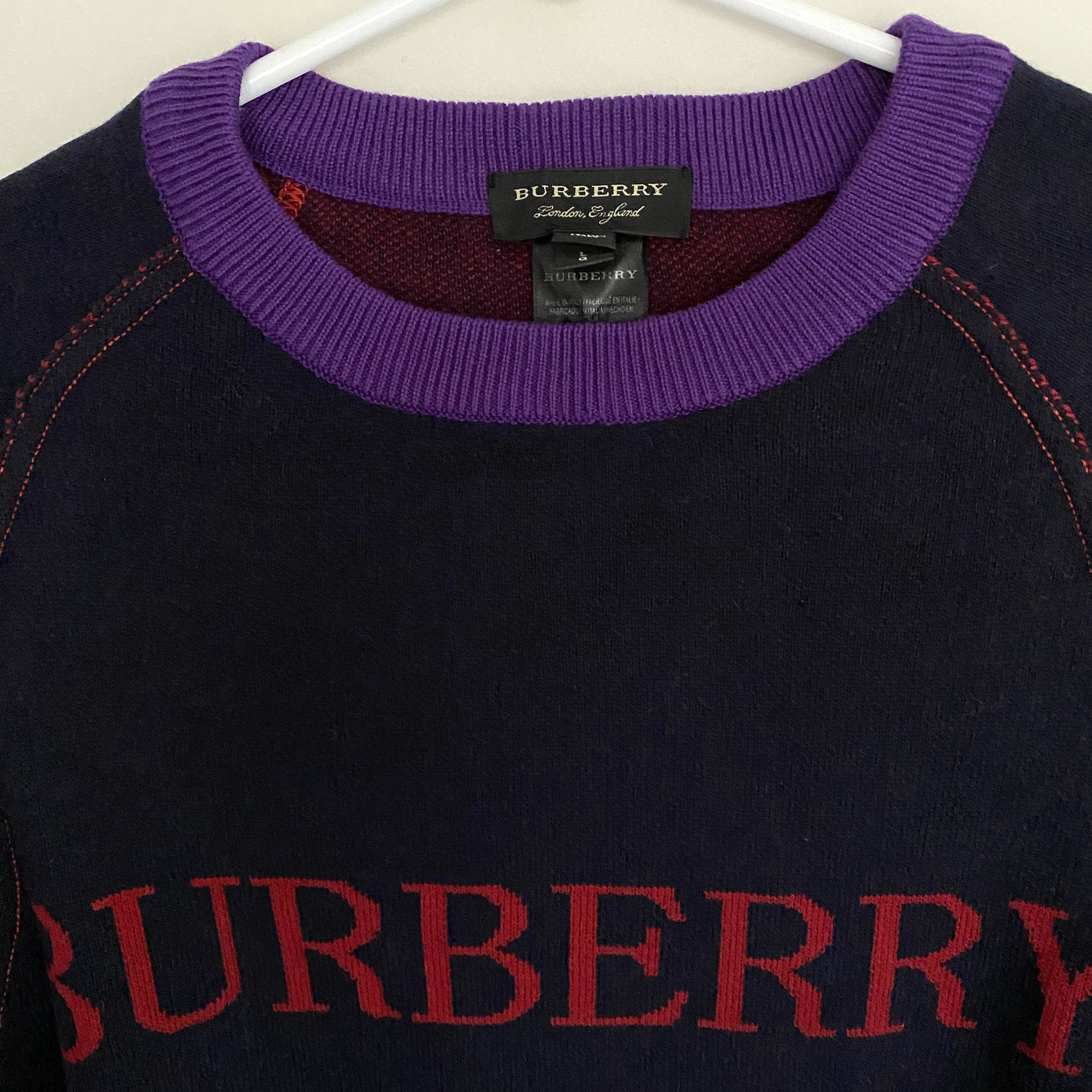Vintage Burberry Blue Longsleeves - Etsy