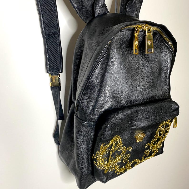 Classic Versace medusa leather backpack image 6