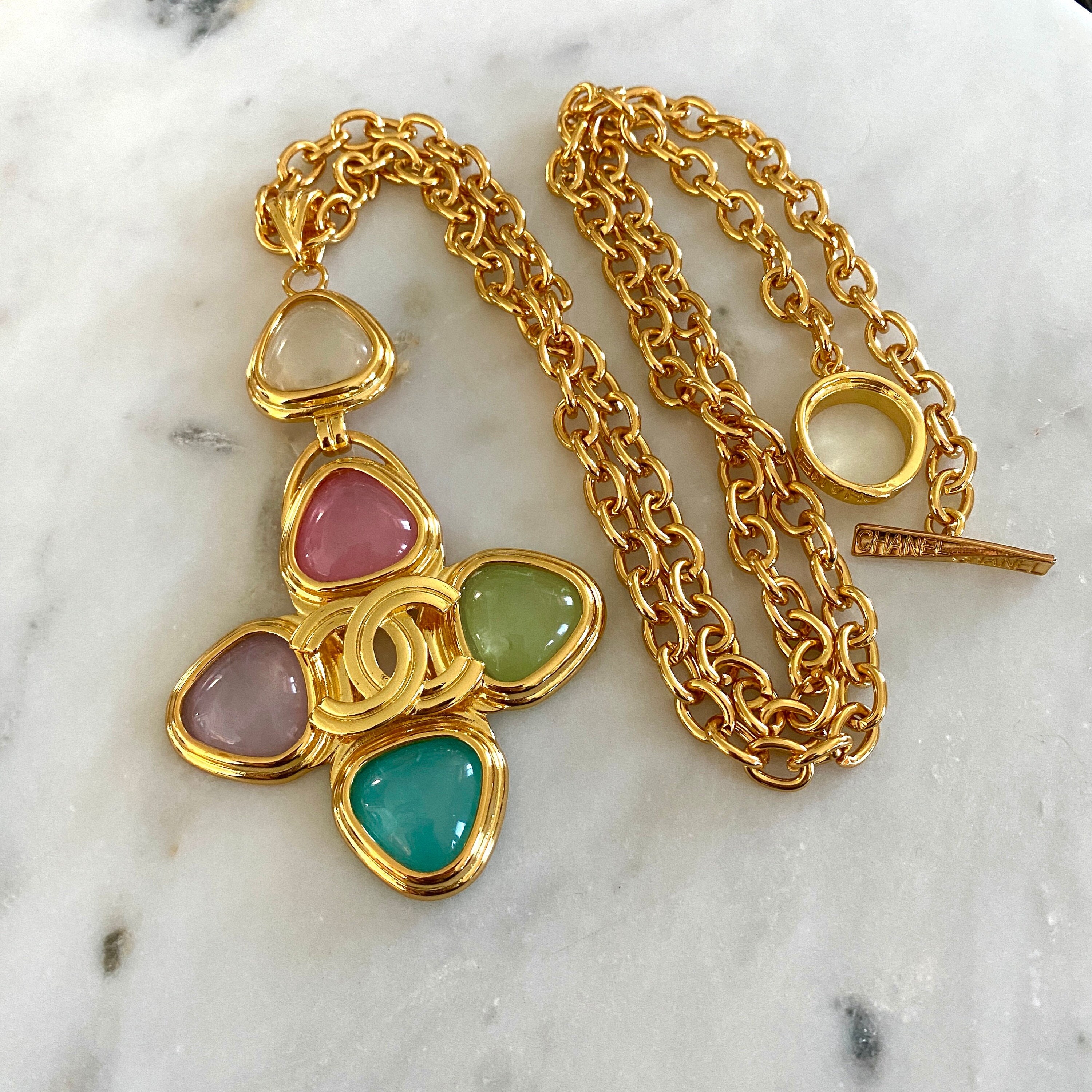 Gold Chanel Pendant 