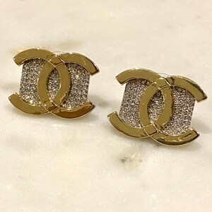 Chanel cc earrings etsy discount