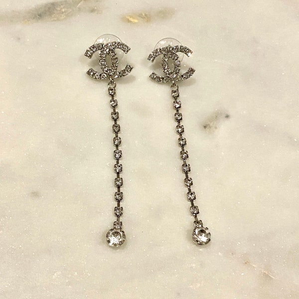 Chanel Classic dangle stone Earrings