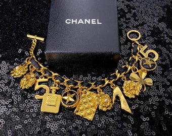 Vintage Chanel elements icon bracelet