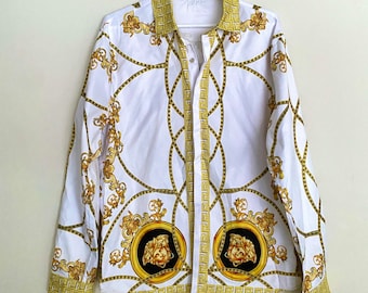 Vintage Versace medusa white shirt