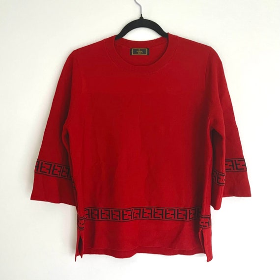 Vintage Fendi red low key shortsleeves tee - image 1