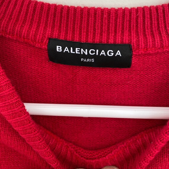 BALENCIAGA バレンシアガ ニットセーター オールオーバーロゴ