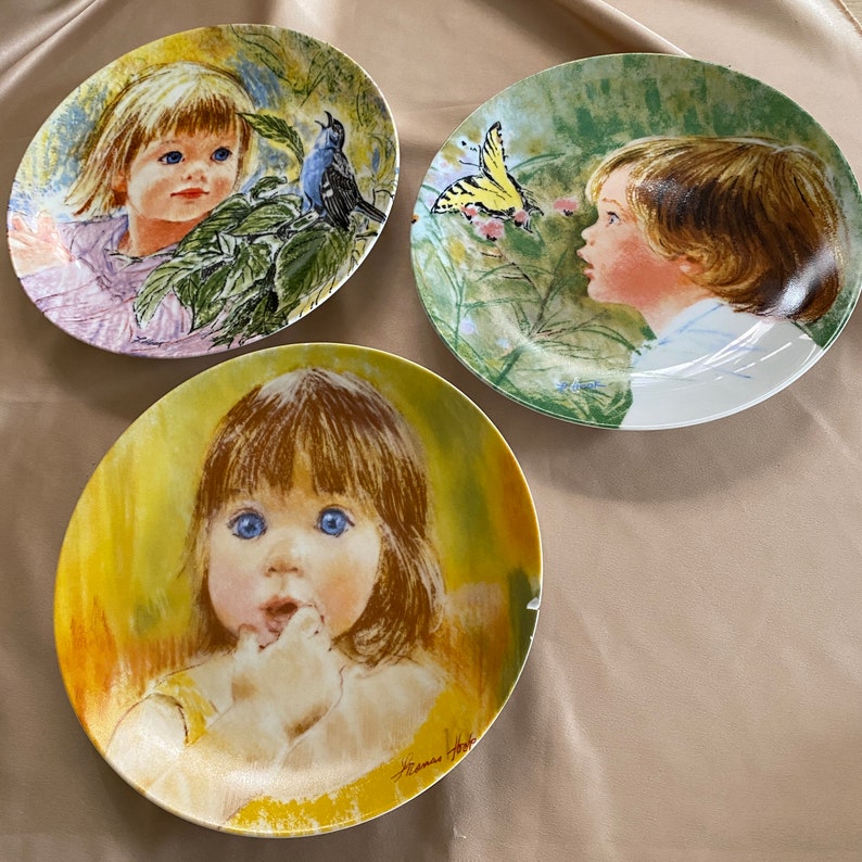 Vintage Knowles Fine Bone China Plates Wonderment Etsy