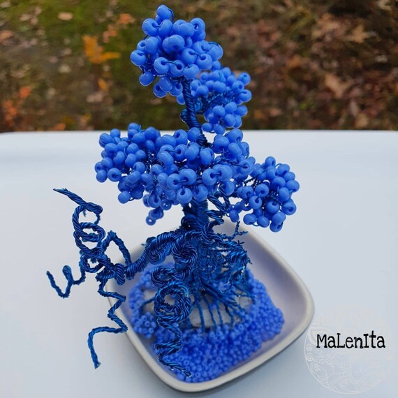 Perlen Wire Bonsai Baum mini - Etsy.de
