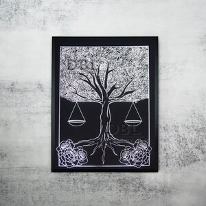 Folie Waage Print
