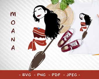 Moana Svg, Moana Png, Moana Birthday Outfit, Moana Birthday, Moana Shirt, Moana Cut File, Moana Cricut File, Moana Ocean Svg, Moana Clipart