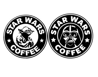 Caffè Star Wars Starbucks SVG, Yoda SVG Caffè Star Wars SVG, File SVG Tazza Star Wars Starbucks, Star Wars SVG, Arte per sublimazione