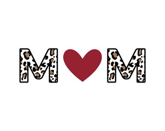 Leopard Mama svg, Leopard Print svg, mama leopard png, mom life svg, mom svg, cheetah mom svg, mommy svg - Printable Cricut Silhouette