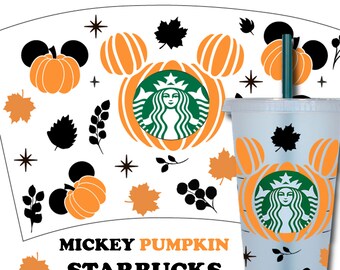 Halloween Mickey Pumpkin svg, Halloween svg, testa di Topolino svg, zucca spezie png, zucca svg, zucca schiuma, zucca clipart
