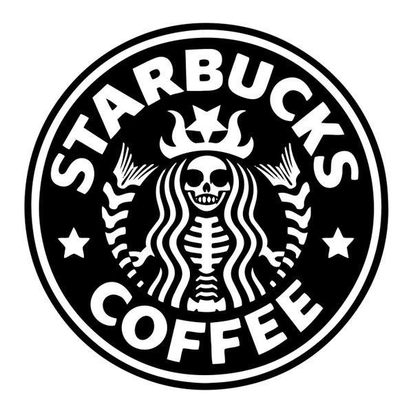 Skeleton Starbucks Coffee SVG, Halloween Skeleton Basic Witch Svg, Skeleton Svg, Starbucks Cup Svg File, Skeleton Witch svg, Sublimation Art