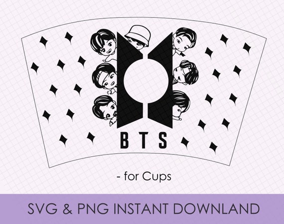 BTS Svg, bts sticker, bts army, bts merch, bts stickers, bts shirt, bts jungkook, bts jin, bts suga BTS Cup Svg, BTS Jimin, Bts Cricut