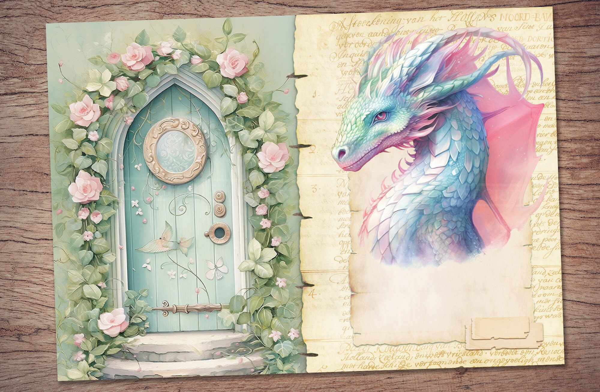 Fairy Tale Junk Journal Kit (printable JPG Pages With Ephemera, Tags ...