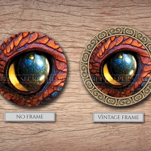 Printable Dragon Eyes (PNG, PDF Collage Sheets), Circle, Round Images ...