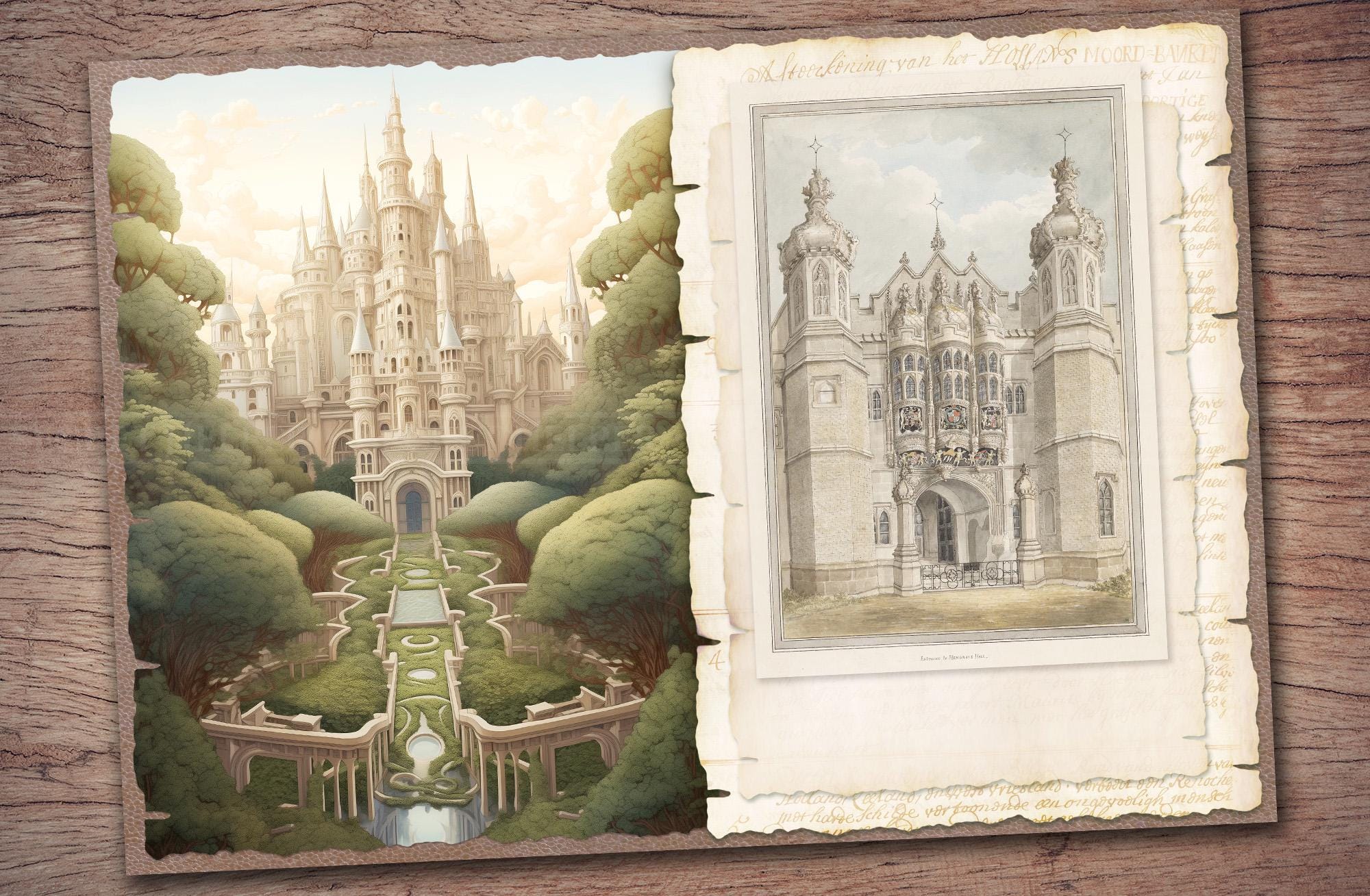 Secret Castle Junk Journal Kit: Inside Pages, Cover, Ephemera, Tags ...