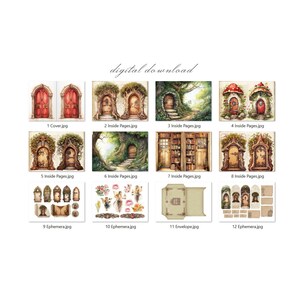 Secret Doors Junk Journal Kit: Printable Ephemera, Inside Pages, Fussy ...