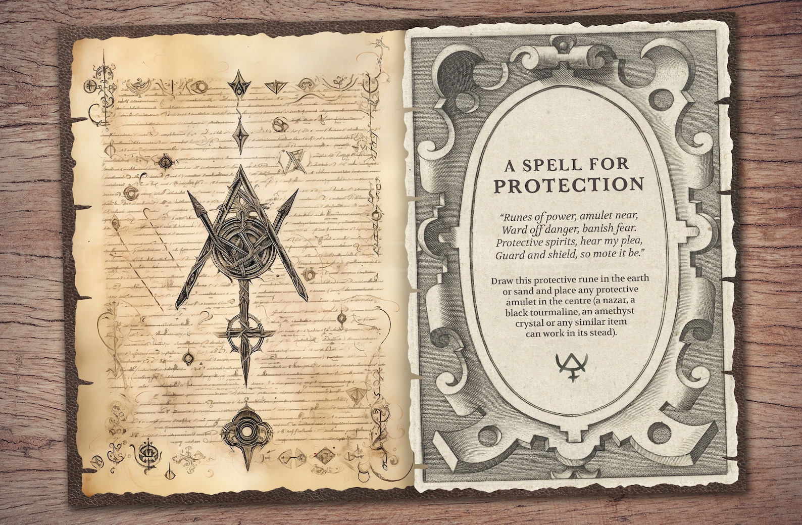 Grimoire Junk Journal Kit (printable JPG Pages With Ephemera), Spells ...