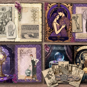 Fortune Teller Junk Journal Kit (printable JPG Pages With Ephemera ...
