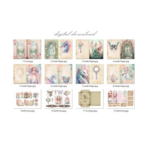 Fairy Tale Junk Journal Kit (printable JPG Pages With Ephemera, Tags ...