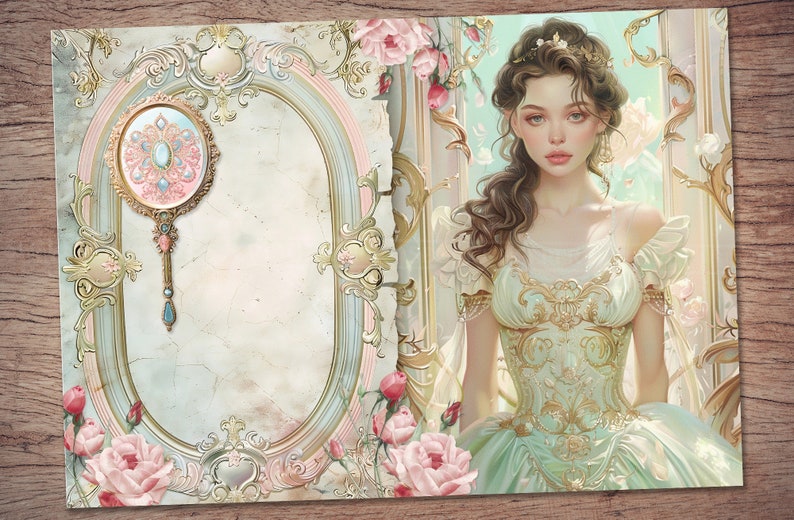 Princess Junk Journal Kit (printable JPG Pages With Ephemera, Tags ...
