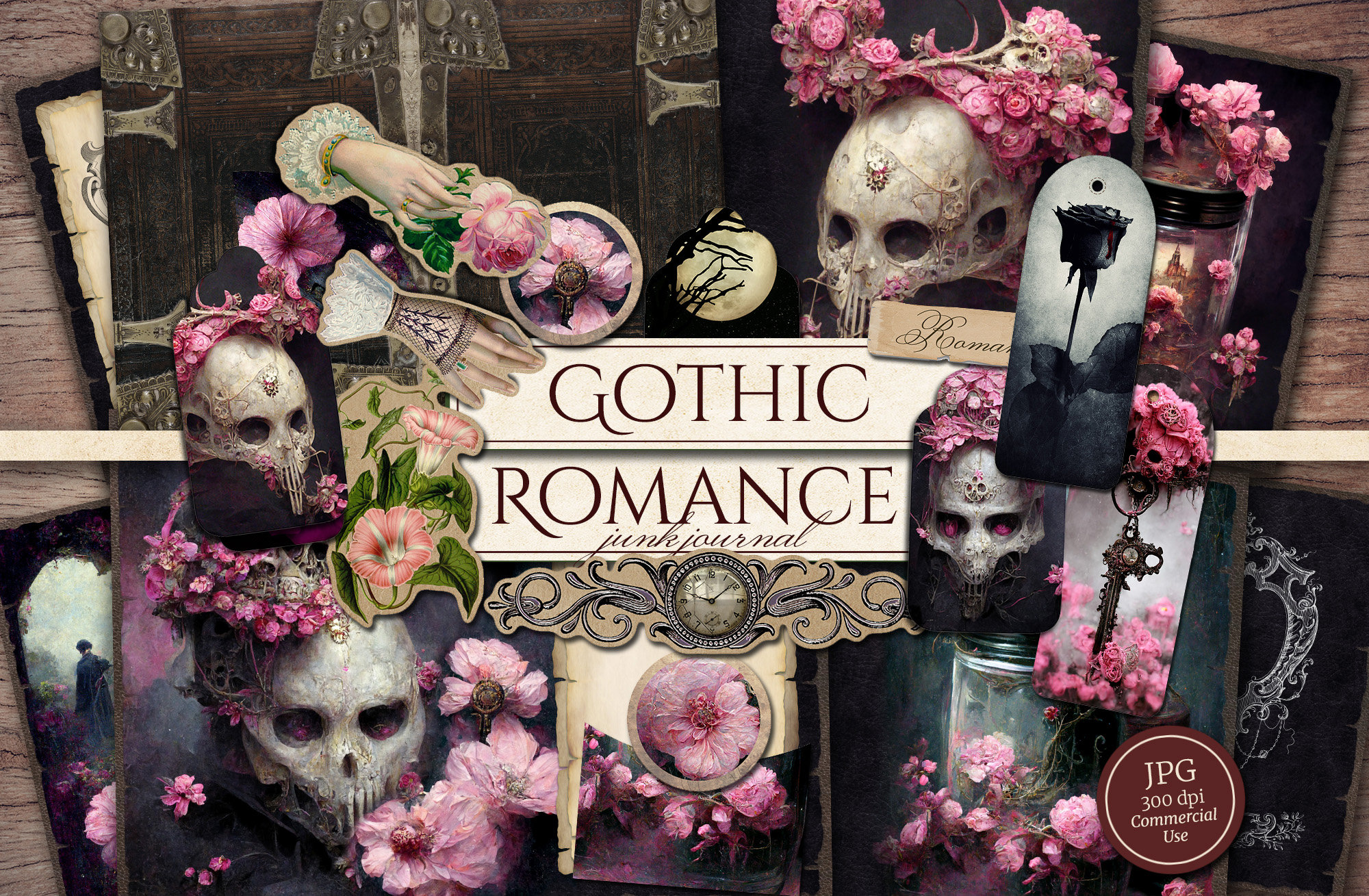 Ultimate Gothic Junk Journal Bundle (70+ Pages), Discount Pack, Vampire ...