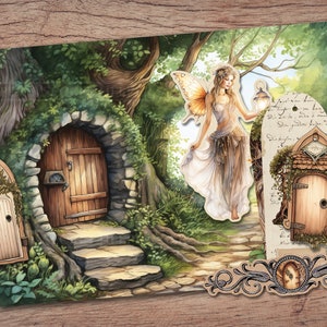 Secret Doors Junk Journal Kit: Printable Ephemera, Inside Pages, Fussy ...