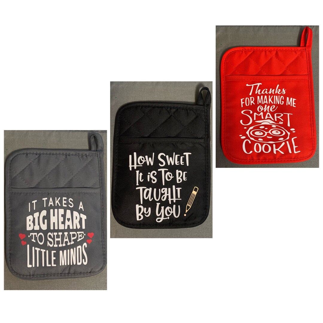 Teacher Potholders/ Teacher Appreciation Gift / Potholder Gift Etsy