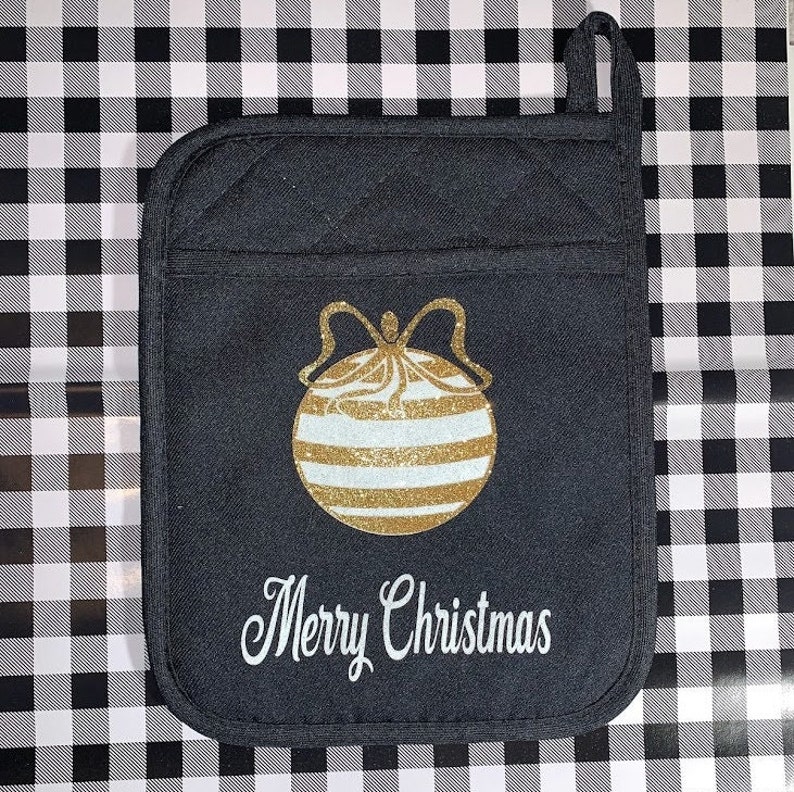 Holiday Pot Holders/ Christmas Pot Holders/ Christmas Cooking Etsy