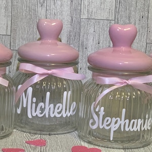personalized love jar, glass jar with heart lid, Gift for her, love gift, Mother&#39;s Day gift, bridal shower favors, sentimental gift