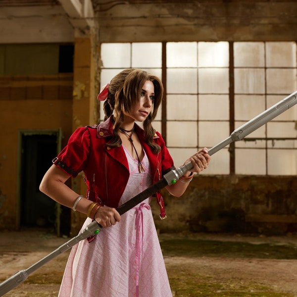 Aerith FF7 Staff - Guard Stick - modulare facile da montare e trasportare