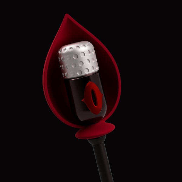 Alastor staff Microphone Hazbin cosplay modèle 3D