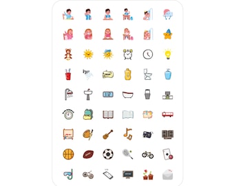 Sticker sheet for the TaskSlider elementary school