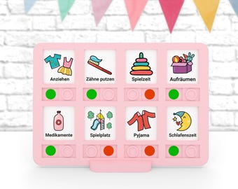 Magnetic Visual Routine Planner for Kids | Montessori | Daily Planner & To-Do List | Visual Board