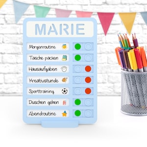Magnetischer visueller Wochenplan für Kinder | Montessori Wochenplan | Tagesplaner & To-Do-Liste | Montessori Bildtafel