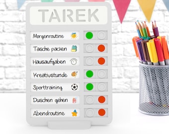 Daily Checklist | Daily Chores To Do List for Kids | Dry Erase | Personalized | Routine Planner for Kids