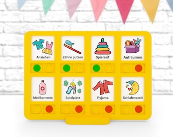 Magnetic Visual Schedule for Children with Autism | Daily Routine | Montessori Daily Planner | Visual To-Do List | Autism Toy