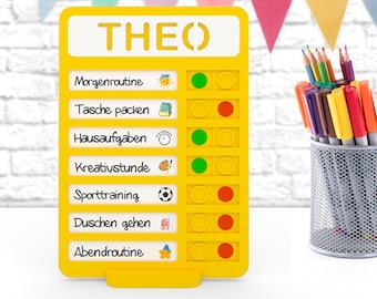 Magnetic Visual Schedule for Kids with Autism | Daily Routine | Montessori Daily Planner | Visual To-Do List | Autism Toy