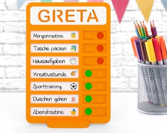 Magnetic Visual Homework Planner for Kids | Montessori Daily Planner | Daily Routine | Visual To-Do List for Children