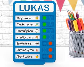 Montessori weekly plan for children: task planner | routine planner | daily routine | school routine | evening routine | morning routine for children