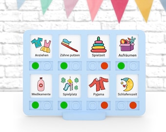 Magnetic Visual Task Board for Kids | Montessori | Daily Planner & To-Do List | Visual Board