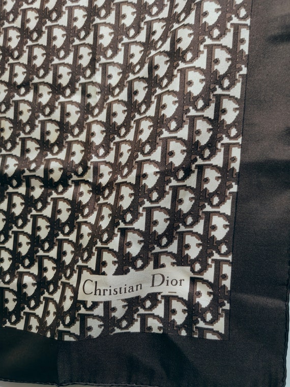Christian Dior Monogram Brown Scarf - image 2