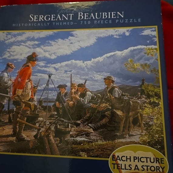 Ceaco John Buxton's Sergeant Beaubien 750 pc Historical Puzzle Sealed 18" x 24"