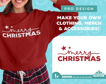 Diseño SVG de suéter navideño: Archivo de corte Cricut (descarga digital)