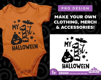 Mi primer diseño SVG de Halloween: Calabaza murciélago bebé (Cricut, Silhouette)