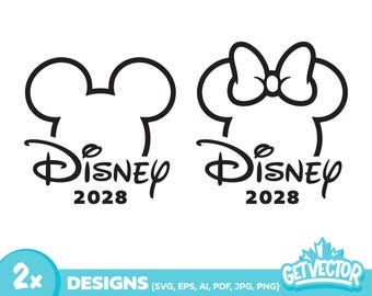 VIAJE FAMILIAR 2028 (camisetas de vacaciones, orejas de ratón, imágenes prediseñadas, descarga digital, camisetas de Disneyland, camisetas familiares, vacaciones familiares, Cricut, vinilo)