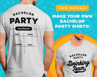 Diseños de camisetas para despedidas de soltero: Novio y familia SVG, PDF, PNG (Descarga digital)